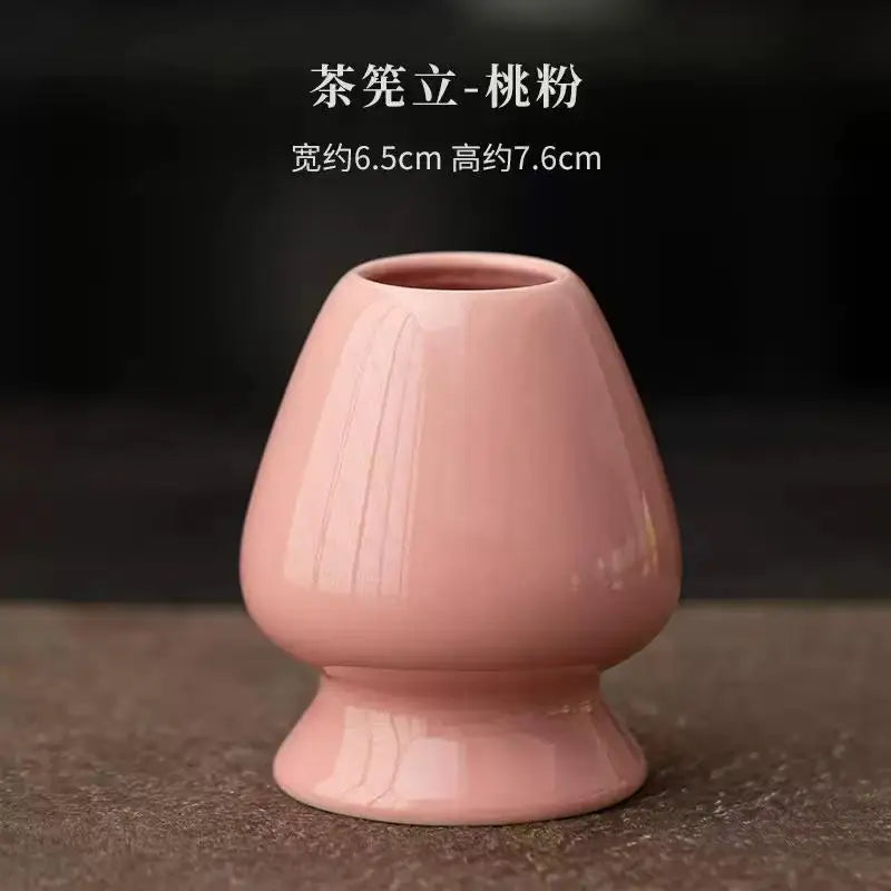 Ceramic Japanese Matcha Whisk & Teaspoon Holder Stand
