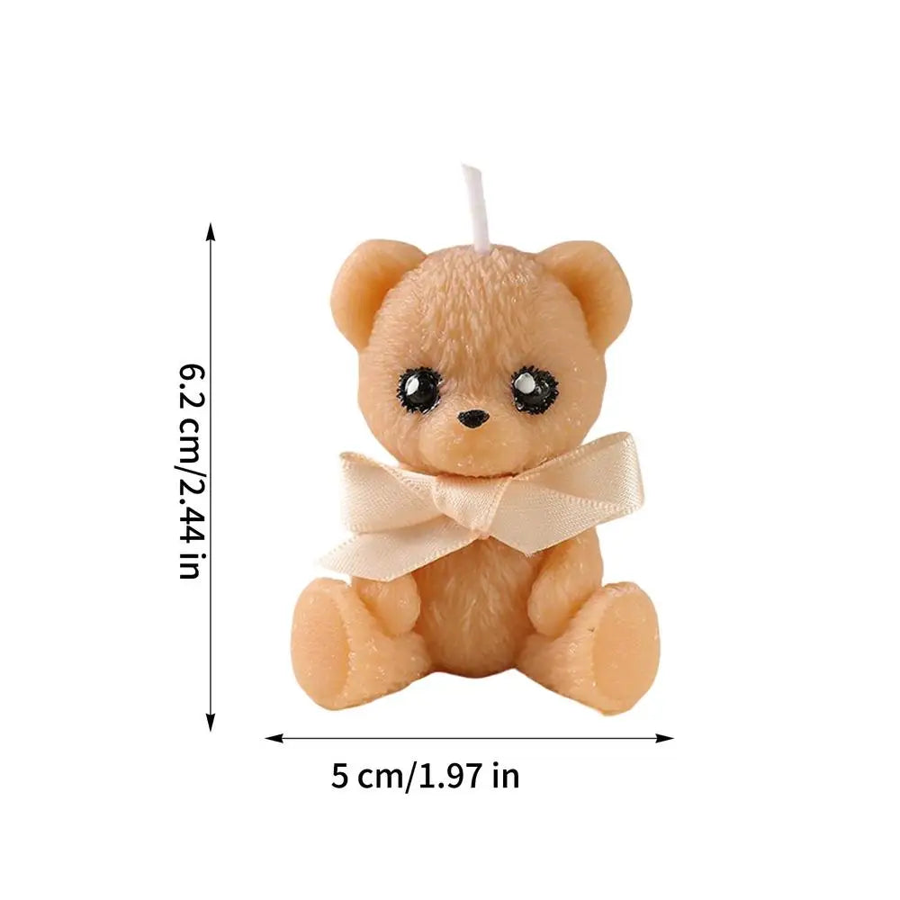 Bear-Shaped Scented Soy Wax Candle — Aesthetic Decor