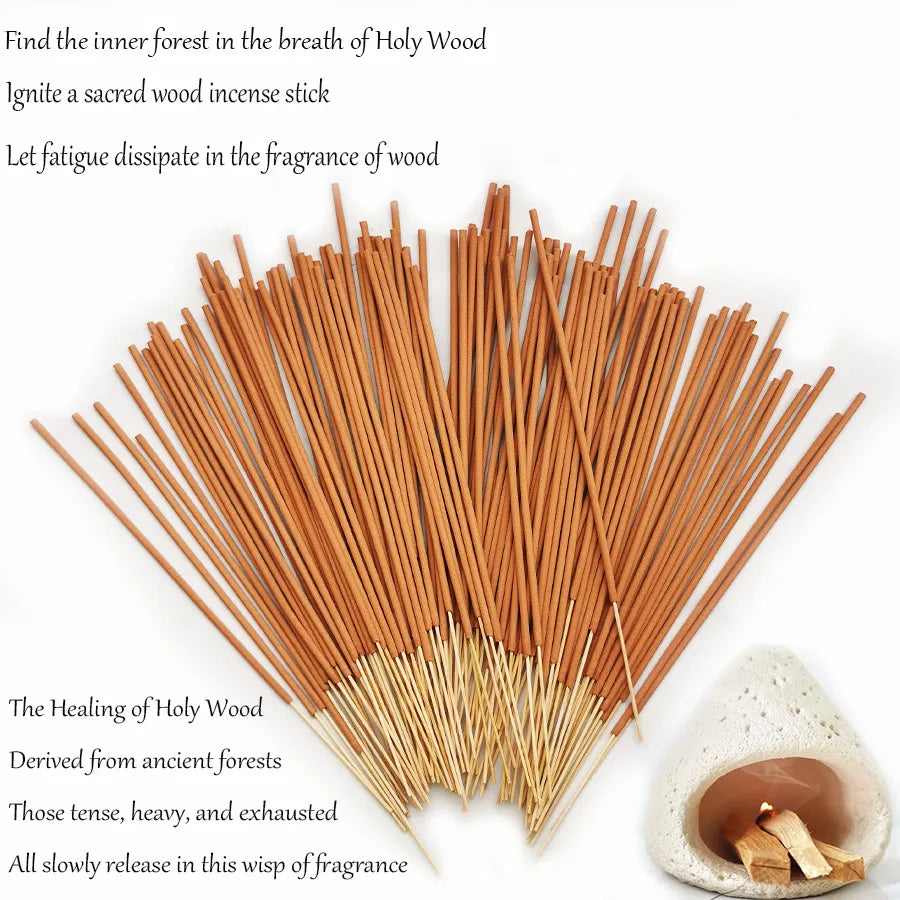 0/80pcs Premium Peruvian Sacred Wood Incense Stick Suitable for Yoga, Meditation, Purifying Ideal Emotional Boosting - Your Ritual Hub 