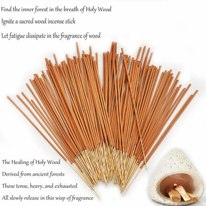 0/80pcs Premium Peruvian Sacred Wood Incense Stick Suitable for Yoga, Meditation, Purifying Ideal Emotional Boosting
