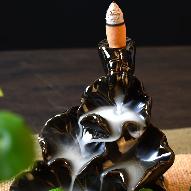 Porcelain Backflow Ceramic Incense Burner Holder - Your Ritual Hub 