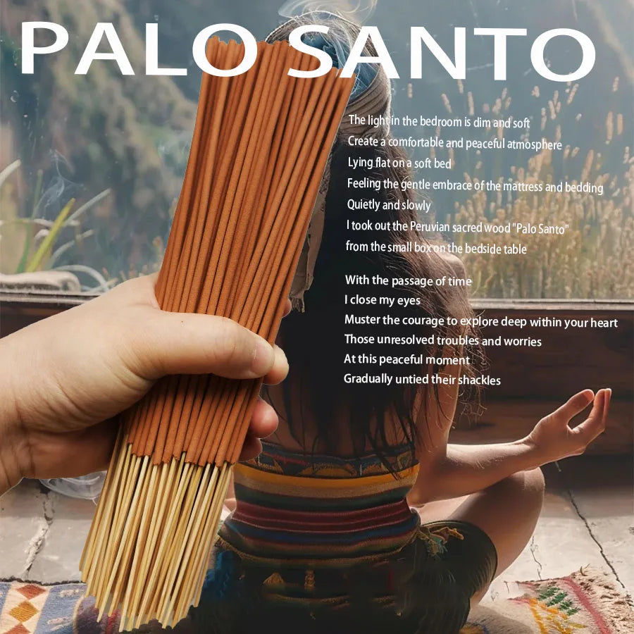 0/80pcs Premium Peruvian Sacred Wood Incense Stick Suitable for Yoga, Meditation, Purifying Ideal Emotional Boosting - Your Ritual Hub 