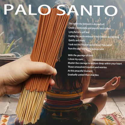 0/80pcs Premium Peruvian Sacred Wood Incense Stick Suitable for Yoga, Meditation, Purifying Ideal Emotional Boosting