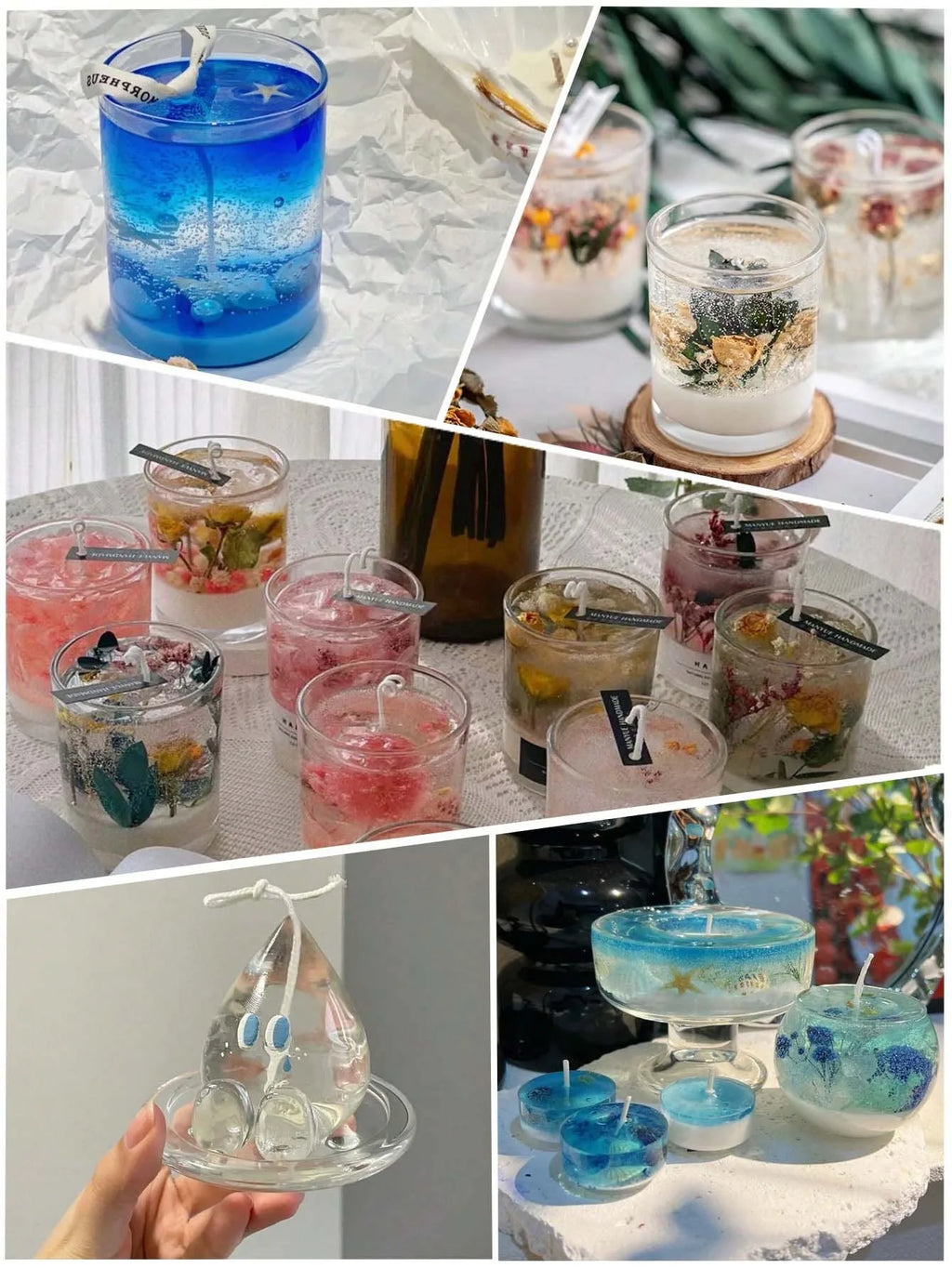 Crystal Clear Gel Wax for Candle Making – 100g / 500g / 1kg | Transparent Jelly Wax