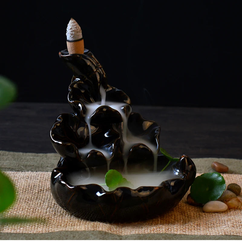 Porcelain Backflow Ceramic Incense Burner Holder - Your Ritual Hub 