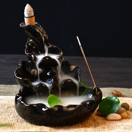 Porcelain Backflow Ceramic Incense Burner Holder