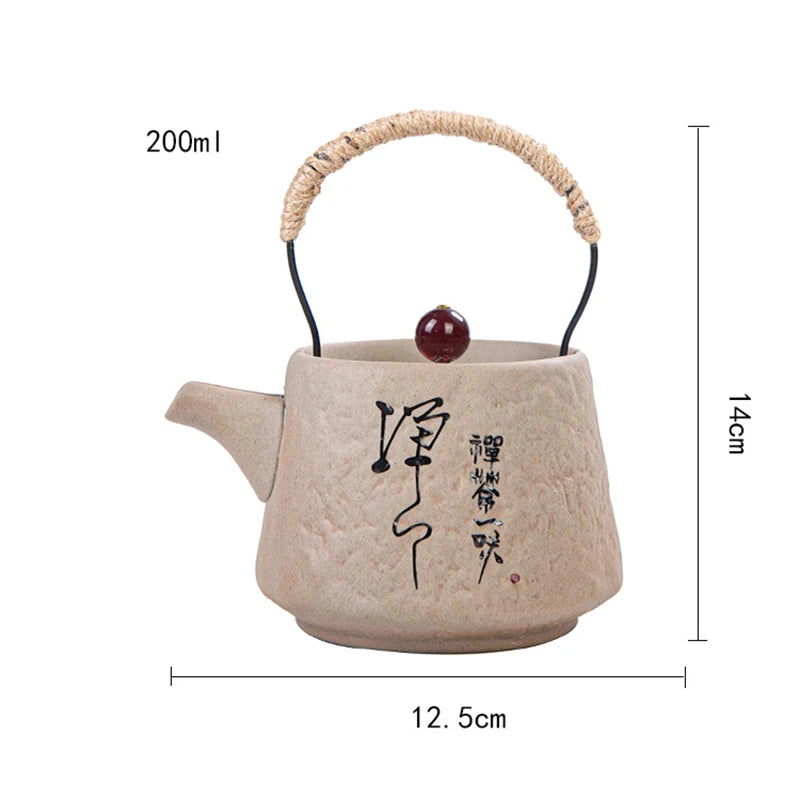 Retro Japanese Kungfu teapot ceramic tea set - Your Ritual Hub 