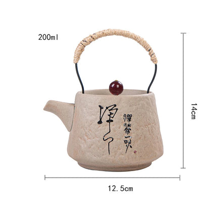 Retro Japanese Kungfu teapot ceramic tea set
