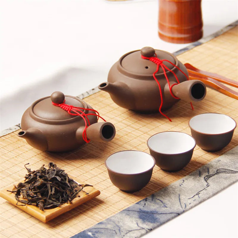 Japanese Style Purple Clay Handmade Tea Pot Chinese - Your Ritual Hub 