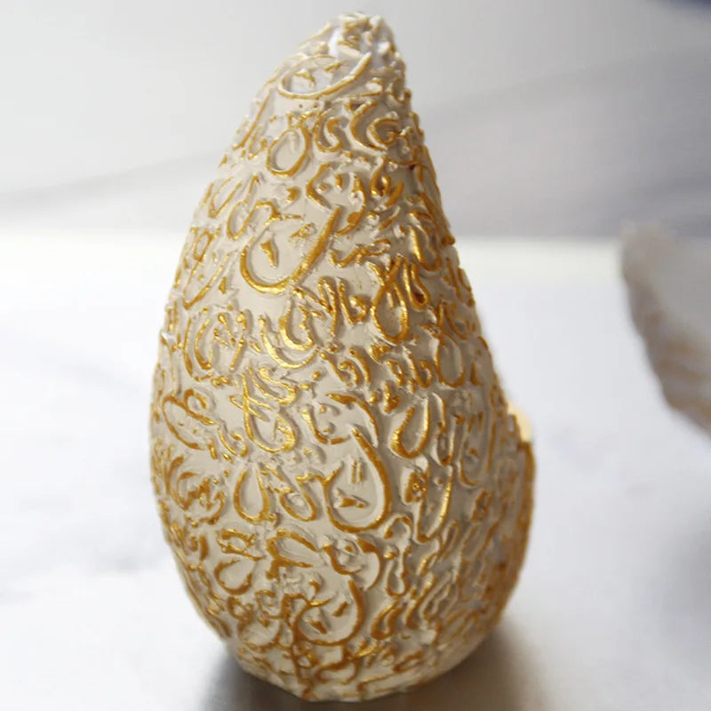 10CM Ramadan Bright Crescent Resin Incense Burner - Your Ritual Hub 