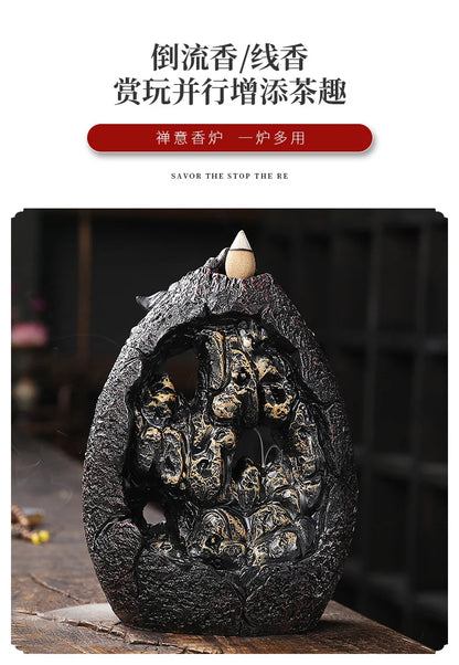 Backflow Incense Burner, Alpine Flowing Water