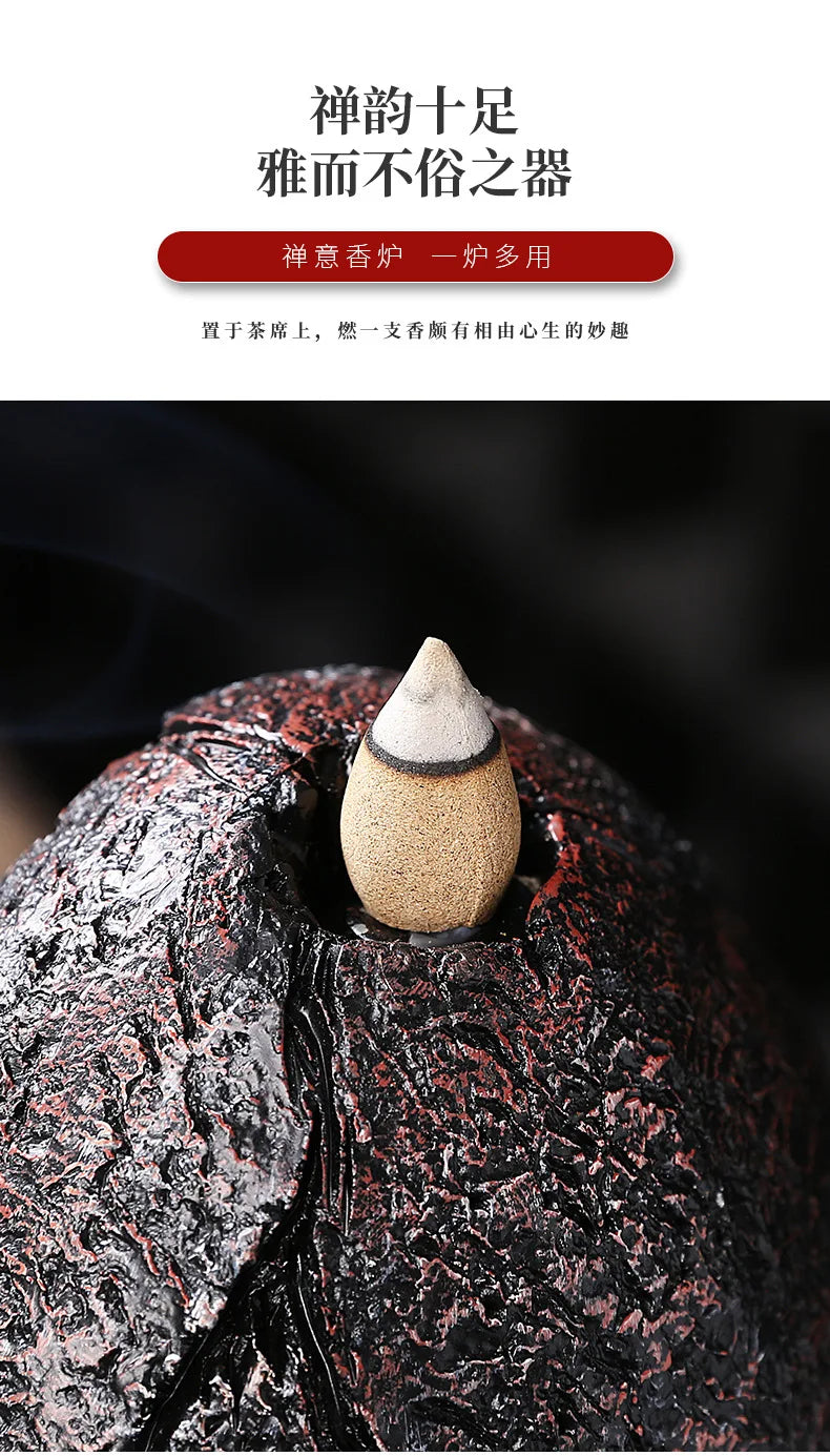 Backflow Incense Burner, Alpine Flowing Water - Your Ritual Hub 
