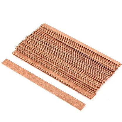 20-Pack Wooden Candle Wicks with Sustainer Tabs