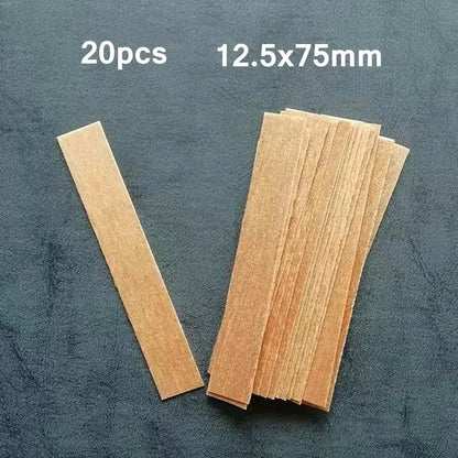 20-Pack Wooden Candle Wicks with Sustainer Tabs