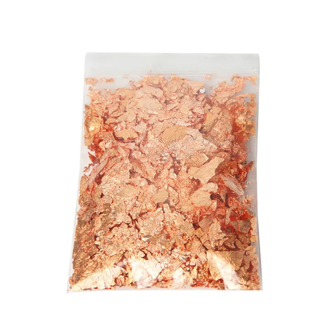 Metallic Foil Flakes for Candle Making – Gold, Silver & Rose Gold | DIY Wax Decoration
