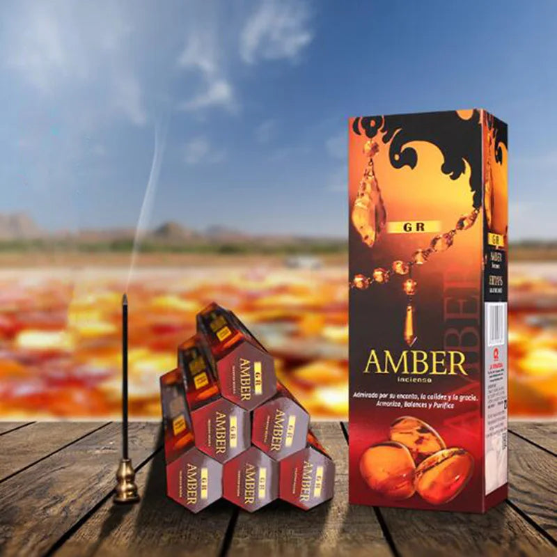 Indian Amber Aroma Incense Sticks — Large Box - Your Ritual Hub 