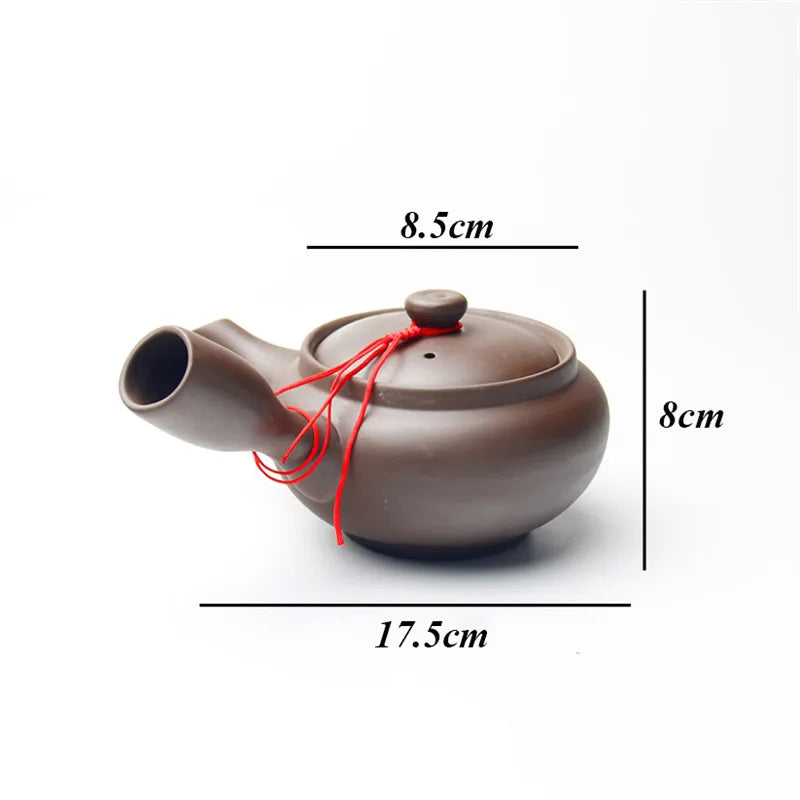 Japanese Style Purple Clay Handmade Tea Pot Chinese - Your Ritual Hub 