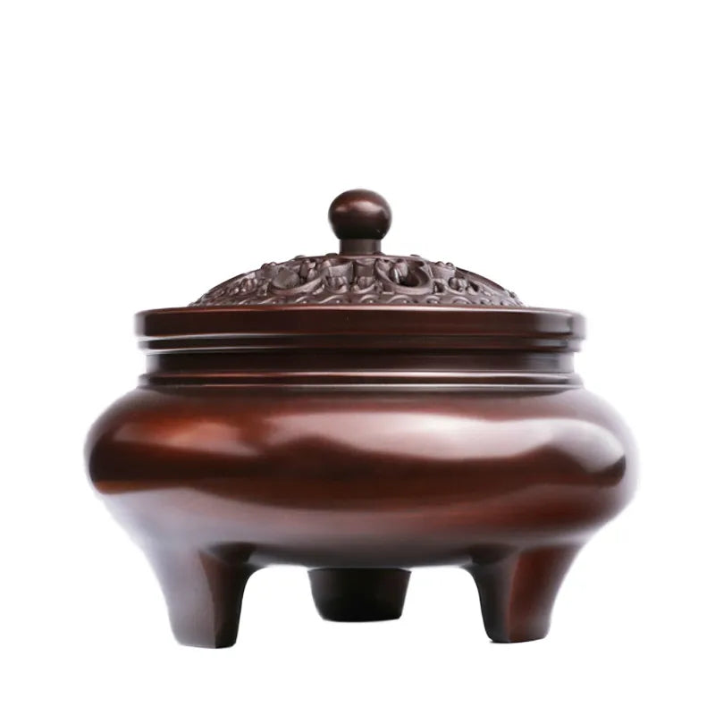 Large Pure Copper Buddha Incense Burner - Your Ritual Hub 