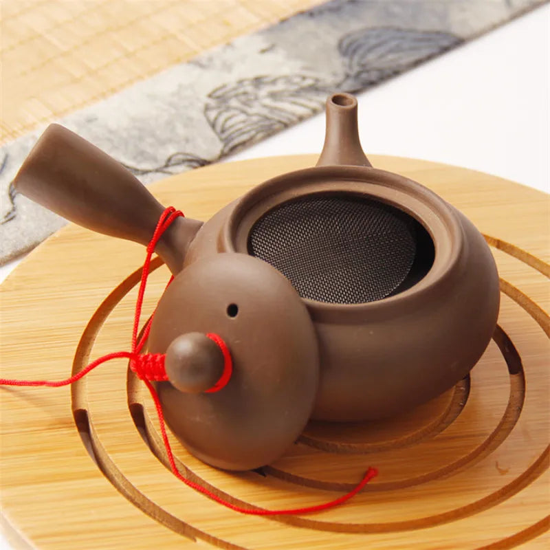 Japanese Style Purple Clay Handmade Tea Pot Chinese - Your Ritual Hub 