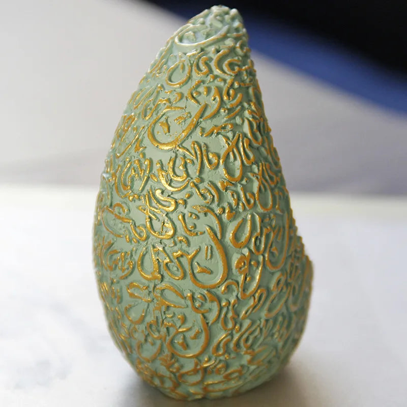 10CM Ramadan Bright Crescent Resin Incense Burner - Your Ritual Hub 
