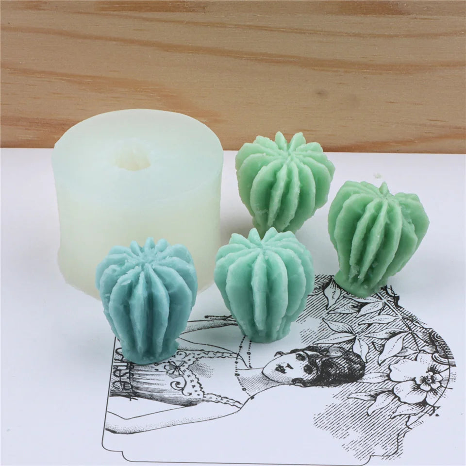 17 Styles Succulent Plants Silicone Candle Mold Eucalyptus Decorating Tools Wax 3D DIY - Your Ritual Hub 