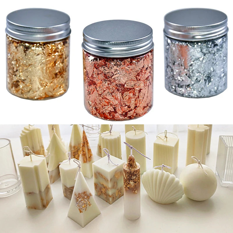 Gold Foil of The Candle 2g Wax Foil Handmade Candles Scented Candles DIY Materials - Your Ritual Hub 