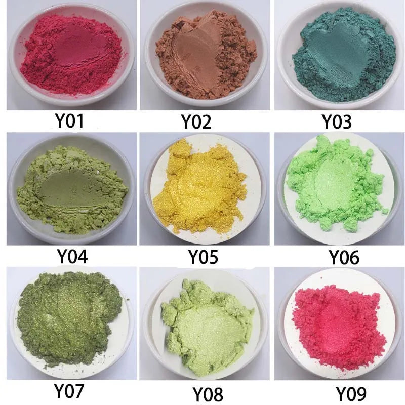 Mica Pigment Powder, 26 Colors for Soap, Candles & Crafts