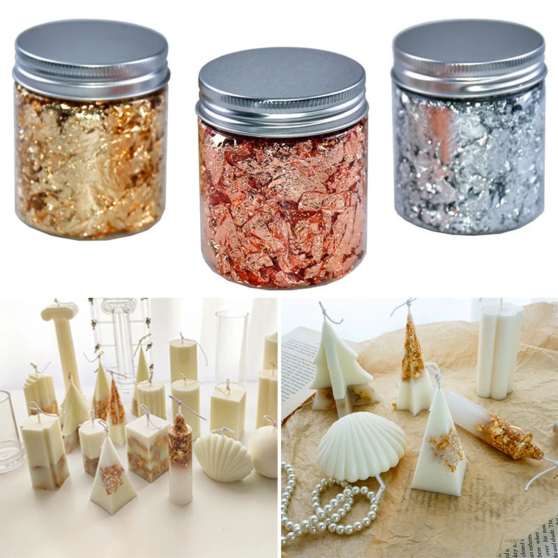 Gold Foil of The Candle 2g Wax Foil Handmade Candles Scented Candles DIY Materials - Your Ritual Hub 