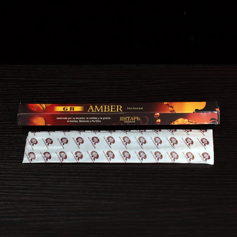 Indian Amber Aroma Incense Sticks — Large Box - Your Ritual Hub 
