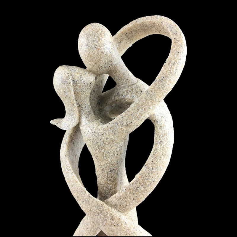Sacred Union Sandstone Lovers Statue (23cm)