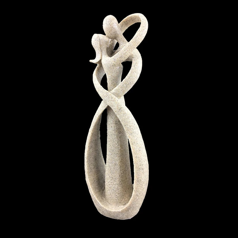 Sacred Union Sandstone Lovers Statue (23cm)