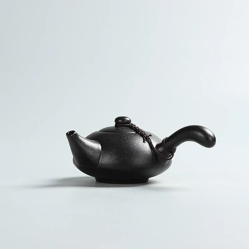 Creative Black Pottery Teapots Hand Made Vintage Ceramic Tea Pot - Your Ritual Hub 