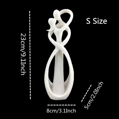 Sacred Union Sandstone Lovers Statue (23cm)