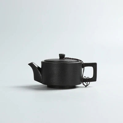 Creative Black Pottery Teapots Hand Made Vintage Ceramic Tea Pot - Your Ritual Hub 