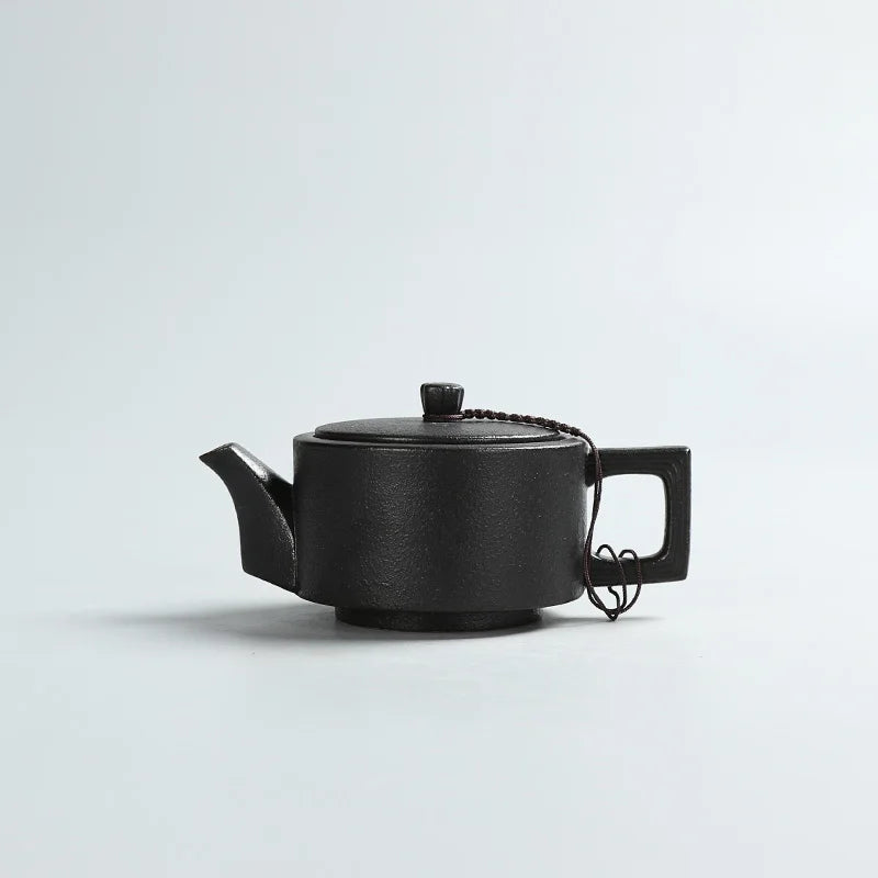 Creative Black Pottery Teapots Hand Made Vintage Ceramic Tea Pot - Your Ritual Hub 