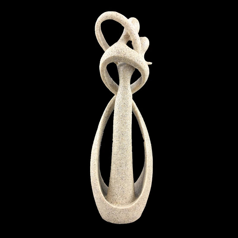 Sacred Union Sandstone Lovers Statue (23cm)