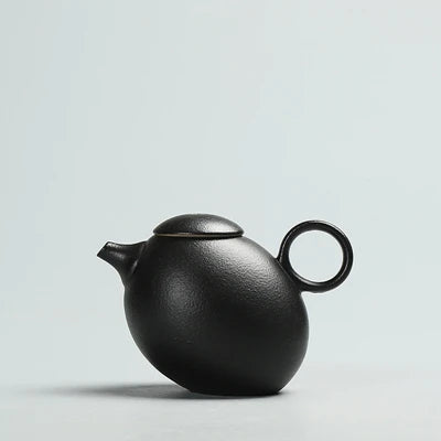 Creative Black Pottery Teapots Hand Made Vintage Ceramic Tea Pot - Your Ritual Hub 