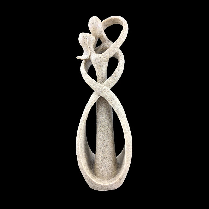 Sacred Union Sandstone Lovers Statue (23cm)