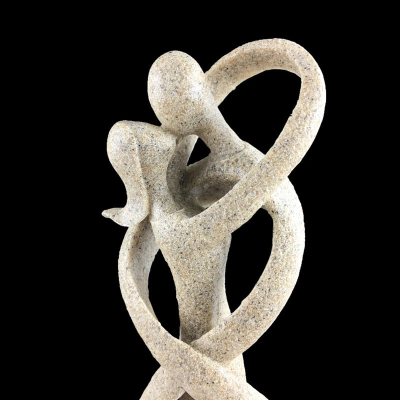 Sacred Union Sandstone Lovers Statue (23cm)