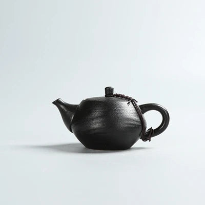Creative Black Pottery Teapots Hand Made Vintage Ceramic Tea Pot - Your Ritual Hub 