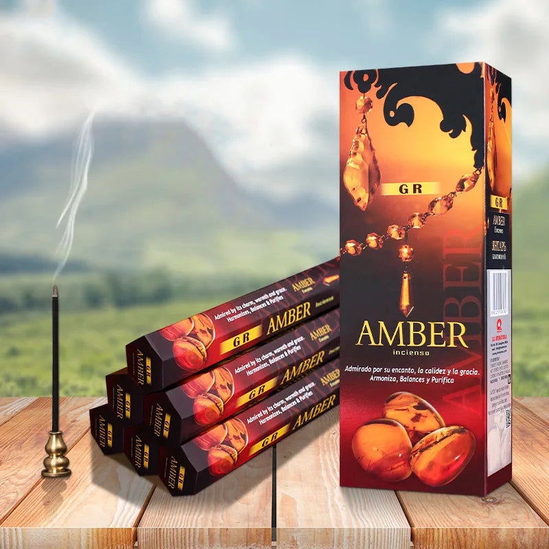Indian Amber Aroma Incense Sticks — Large Box - Your Ritual Hub 