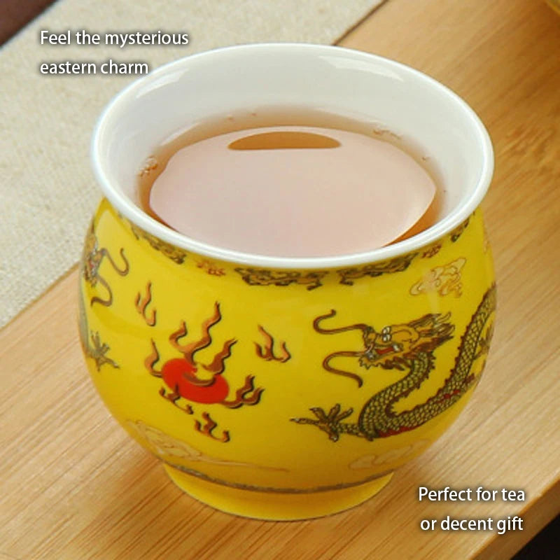 Chinese Ceramic Tea Set Kung Fu Porcelain Tea Cup Pot Set - Your Ritual Hub 