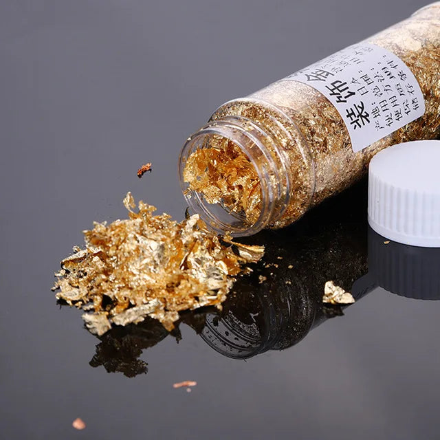 Metallic Foil Flakes for Candle Making – Gold, Silver & Rose Gold | DIY Wax Decoration