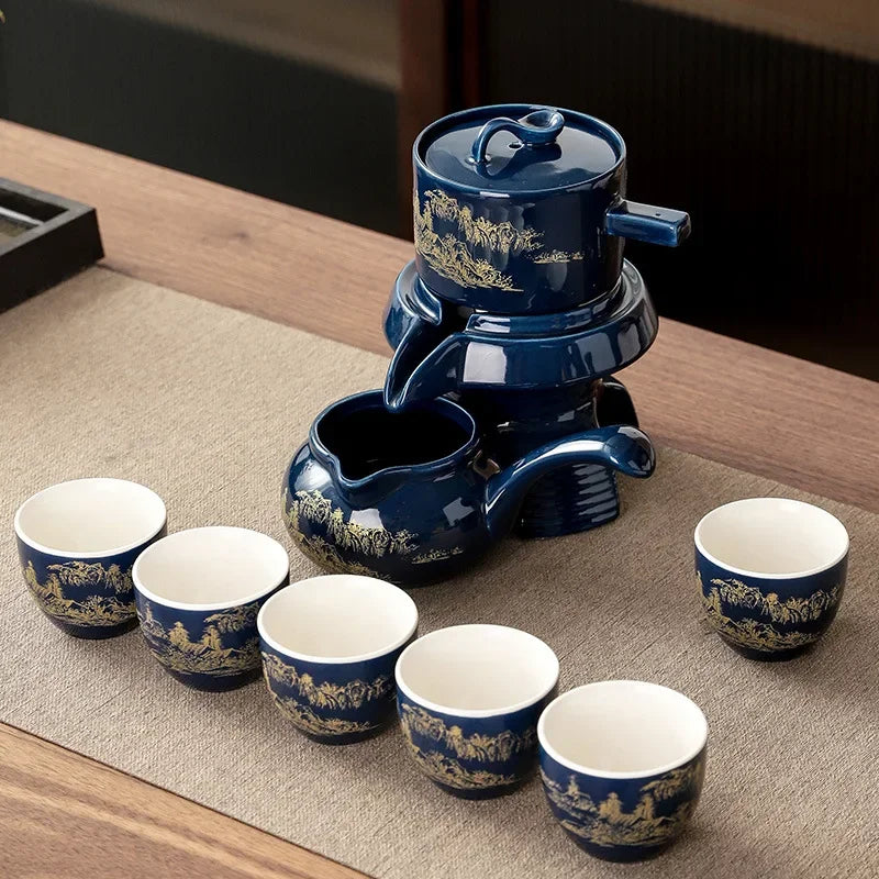 Semi-Automatic Rotating Kung Fu Tea Set