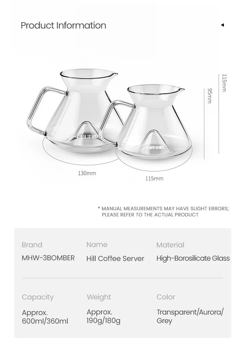 MHW-3BOMBER Hill Coffee Server - Your Ritual Hub 