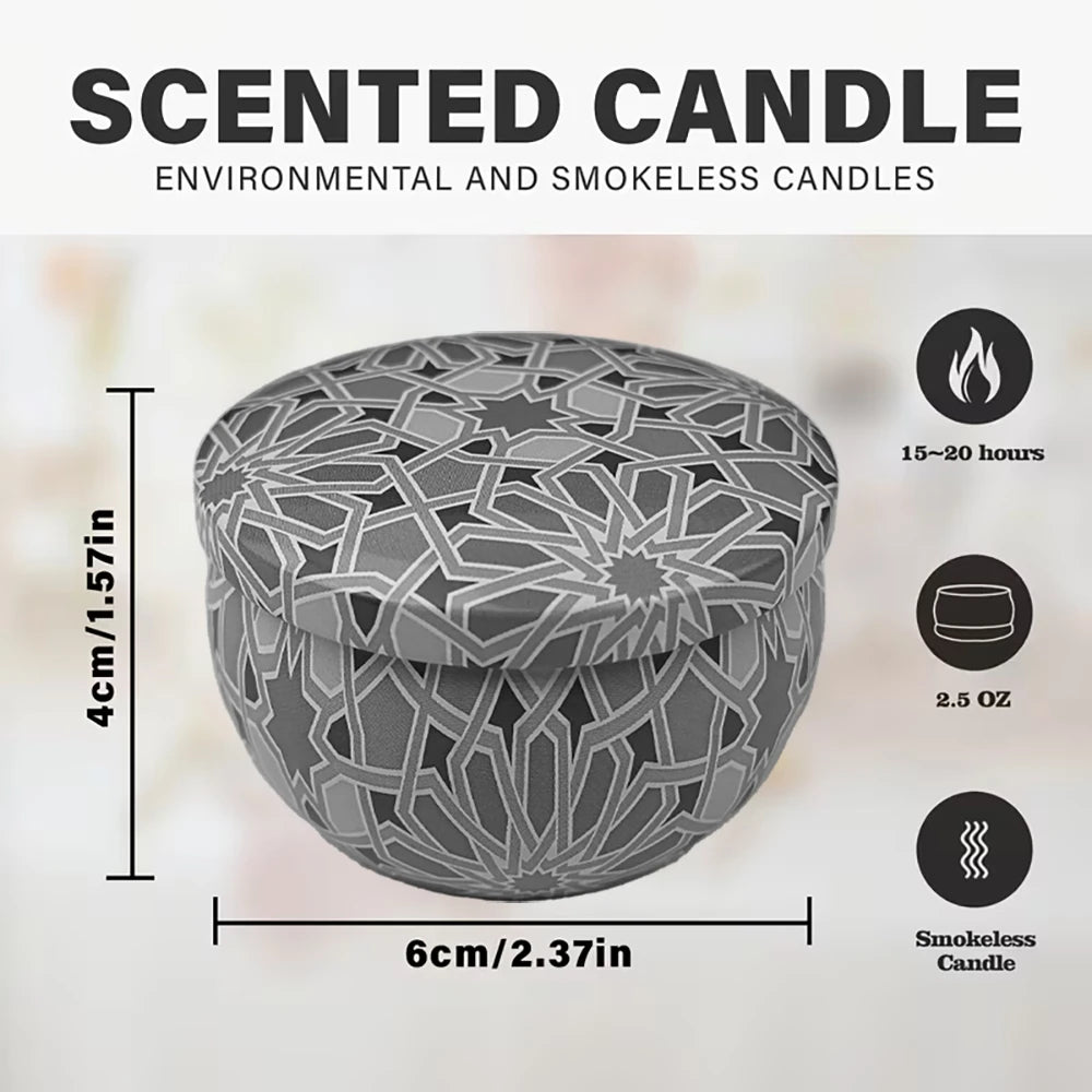 1 Pack Scented Aromatherapy Candles, Small Tin Can Aromatherapy Candles