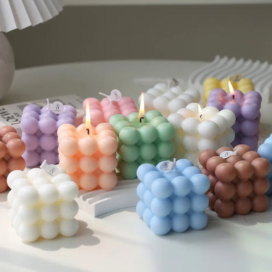Bubble Cube Scented Soy Wax Candle
