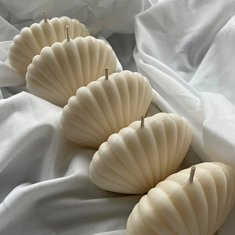 1pc 3D Shell Silicone Scented Candle Mold for DIY Aromatherapy Wax and Clay Crafts - Your Ritual Hub 
