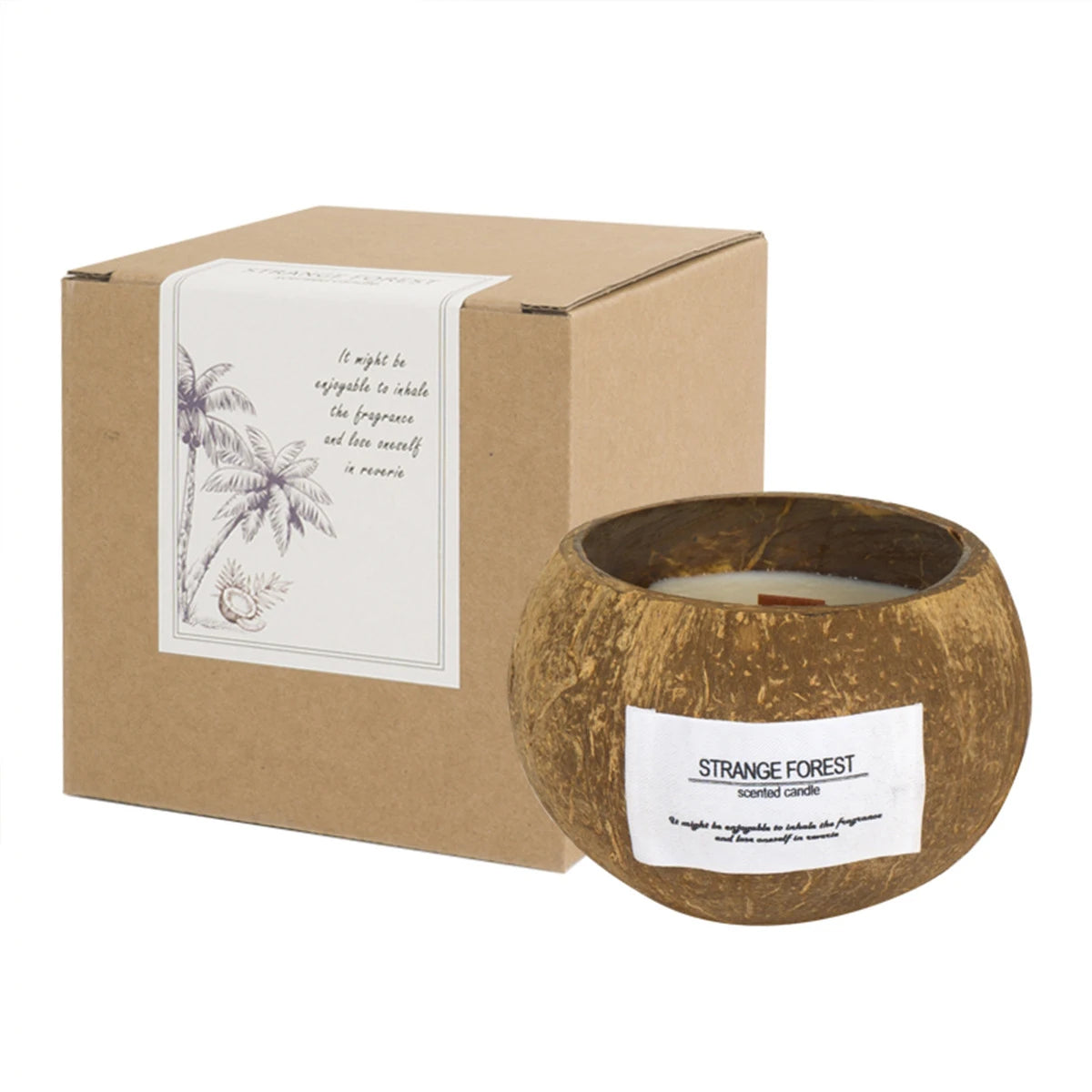Coconut Shell Aromatherapy Candle Essential Oil Fragrance Premium Plant Wax - Your Ritual Hub 