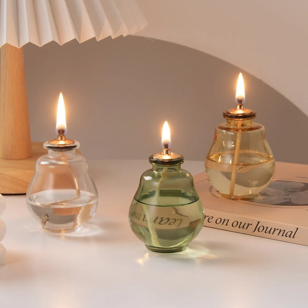 Creative Aromatherapy Candles Glass Coloful Small Oil Lamps - Your Ritual Hub 